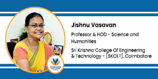Sri Krishna College of Engineering and Technology, Coimbatore, Professor and HOD - Science and Humanities: Dr. Ragavi V. Interview